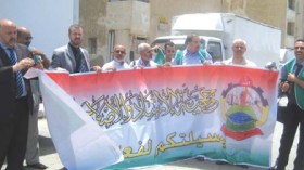 القافلة الجزائرية تدخل غزة بعد ليلة سوداء في معبر رفح