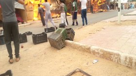 حريق مهول بسوق في إليزي