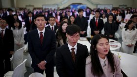 زفاف جماعي لآلاف الأزواج في كوريا الجنوبية