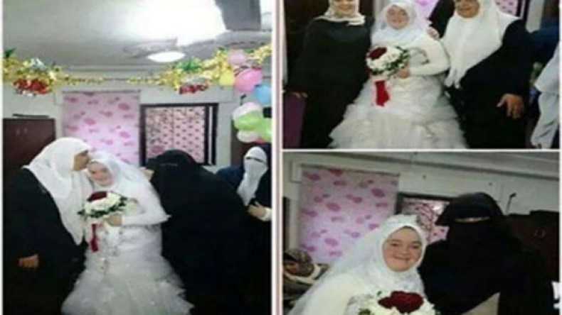 أردنية ترتدي فستان الزفاف لختمها حفظ القرآن