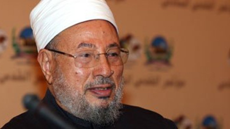 القرضاوي يحث على  الوحدة في مصر ويدعو “لمليونية رحيل الاسد”