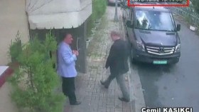 صورة تظهر لحظة دخول خاشقجي إلى قنصلية بلاده في إسطنبول