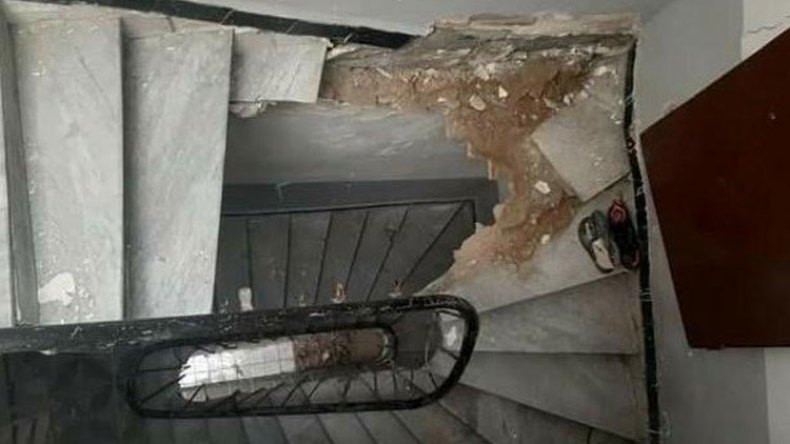 العمارة المتضررة بالقصبة السفلى مصنفة في الخانة الحمراء ومرحلة في 2007