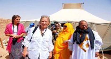 Mme Kerry Kennedy achève une visite dans les camps de réfugiés sahraouis