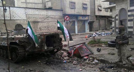 Syrie : le quartier de Khalidiyé bombardé, un commissariat de police attaqué