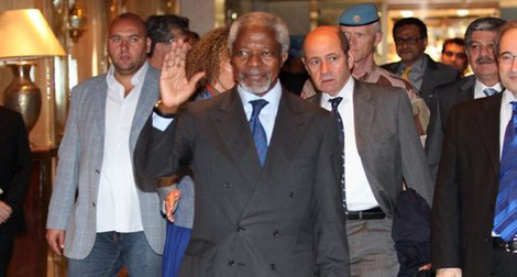 Kofi Annan arrive en Iran pour discuter de la Syrie
