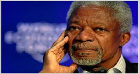 L’émissaire pour la Syrie Kofi Annan à New York pour des discussions à l’ONU