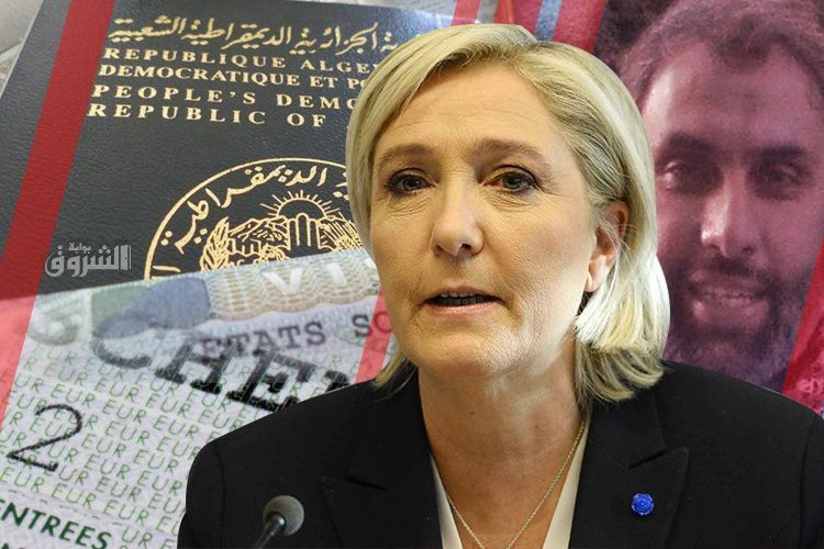 Marine Le Pen appelle à bloquer les visas aux Algériens!