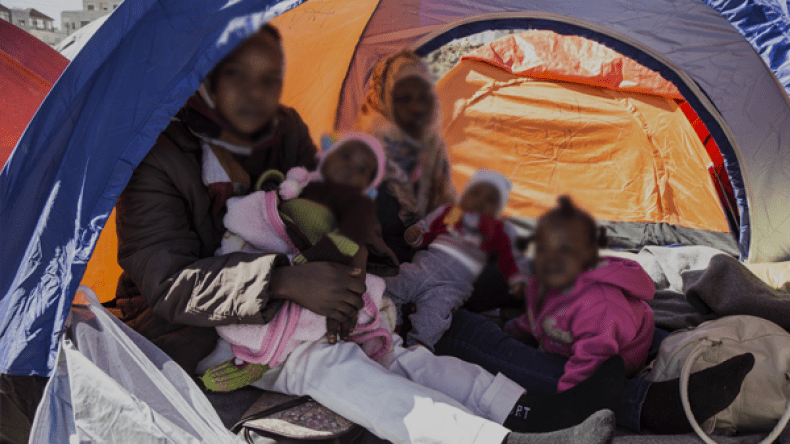 حرق خيم نازحين أفارقة بسكيكدة