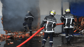 حريق بمستودع لشركة “نوّارة” بالعاصمة