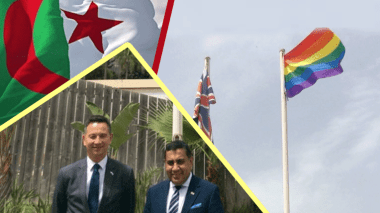 L’Ambassade de la Grande Bretagne en Algérie hisse le drapeau des LGBT