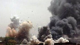 انفجار صاروخي ببلدة لبنانية على الحدود مع اسرائيل
