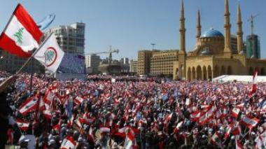 Immense manifestation au Liban contre le régime syrien et le Hezbollah