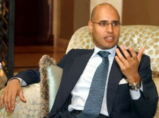 Libyan leaderâ€™s son in Algeria to discuss prisonersâ€™ swap