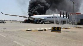 داعش تتبنى الهجوم على مطار معيتيقة بطرابلس