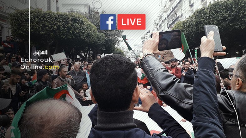 شباب الفايسبوك يكسرون الحصار على القنوات بالبث المباشر للمسيرات