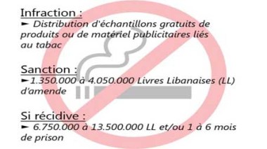 Entrée en vigueur d'une loi anti-tabac au Liban