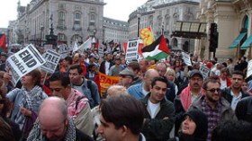مظاهرات يومية في بريطانيا منذ بدء الاعتداءات الإسرائيلية على غزة