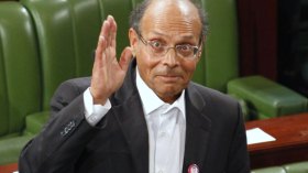 المرزوقي: سأحمي الإنتخابات من الإرهاب والمال القذر