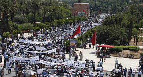 Maroc: importante manifestation pour dénoncer la situation sociale