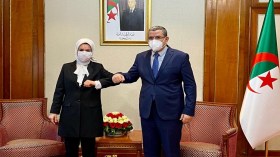 جراد يستقبل سفيرة تركيا بالجزائر