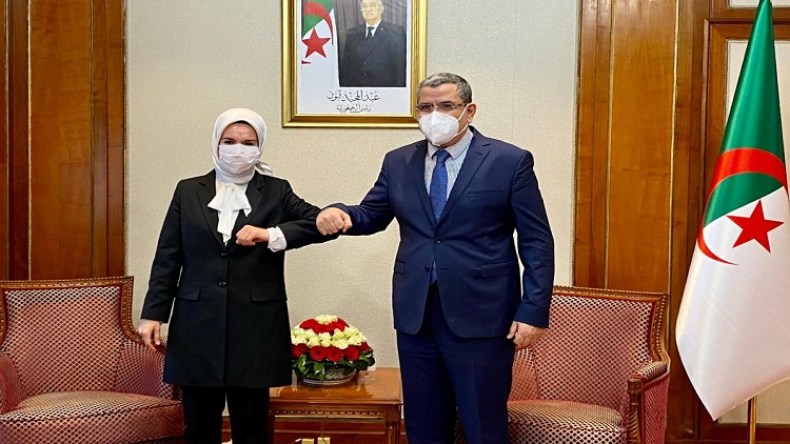 جراد يستقبل سفيرة تركيا بالجزائر