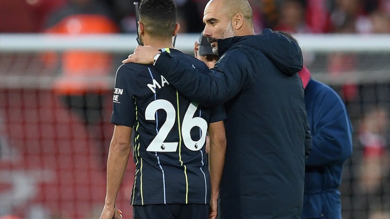 محرز يبرئ جوارديولا من قرار تنفيذ ركلة الجزاء