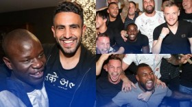 هكذا احتفل محرز بنيل لقب “البريمرليغ”