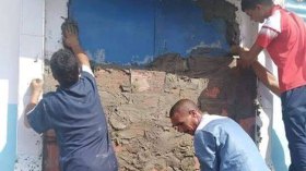 مواطنون يغلقون مدخل “الجزائرية للمياه” بجدار إسمنتي في مقرة بالمسيلة