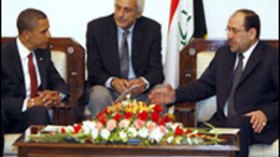 أوباما: المالكي يريد انسحابا أمريكيا بحلول عام 2010