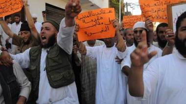 مسيرة تنديد بالفيلم المسيء للرسول الكريم بالقبة