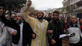 مسيرة تنديد بالاعتداء على غزة بالعاصمة