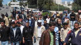 قوات الأمن تفرّق تجمّعا لعساكر المعطوبين في مكافحة الإرهاب