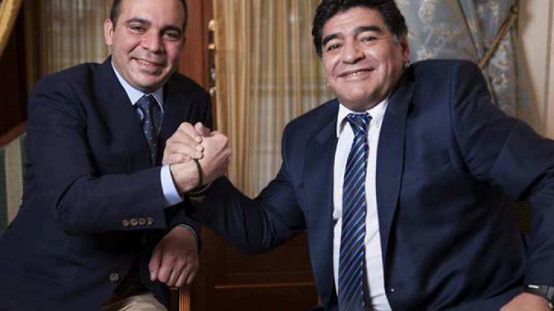 مارادونا يعلن تدعيم الأمير علي لرئاسة الفيفا