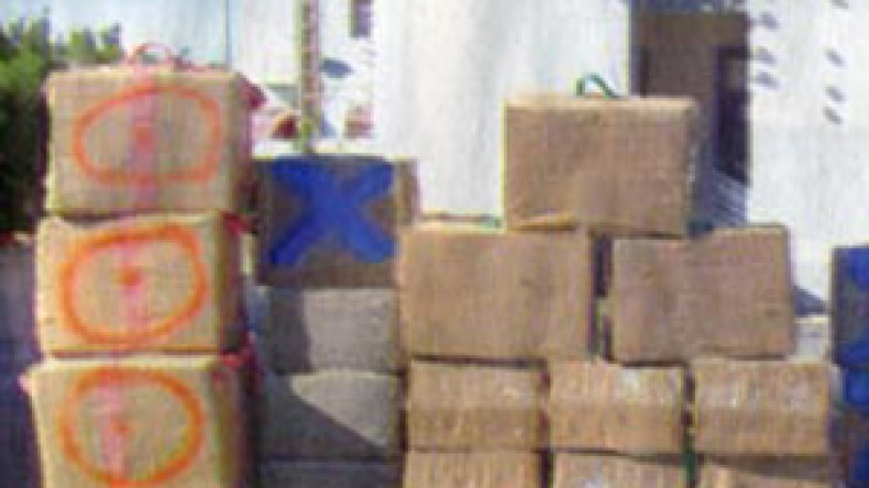 حاويات نقل التفاح لتهريب المخدرات