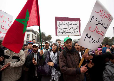 Maroc: des milliers de manifestants réclament la fin du régime syrien