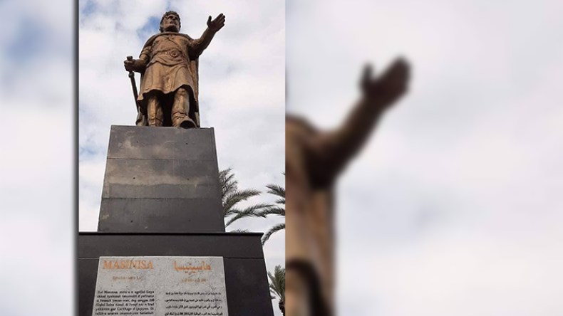 تدشين تمثال ماسينيسا بساحة تافورة بالعاصمة