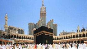 اختفاء ظل الكعبة الشريفة عن جوانبها الأربعة يوم الثلاثاء