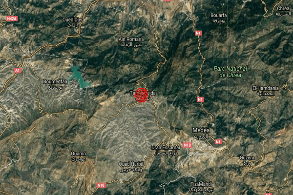 Secousse tellurique de 3.6 degrés à Médéa