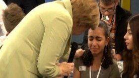 ميركل تبرر سلوكها أمام اللاجئة الفلسطينية الشابة الذي أثار جدلا