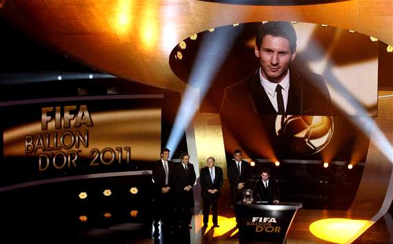 Messi scores Ballon d'Or hat-trick