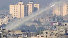 إطلاق صواريخ من غزة على مستوطنات اسرائيلية