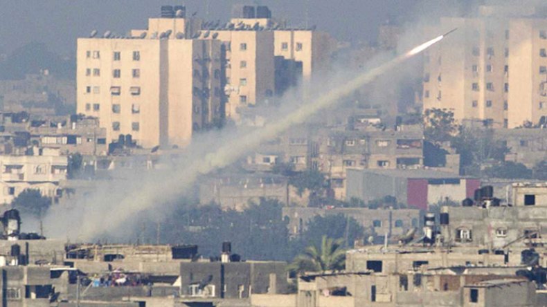 إطلاق صواريخ من غزة على مستوطنات اسرائيلية