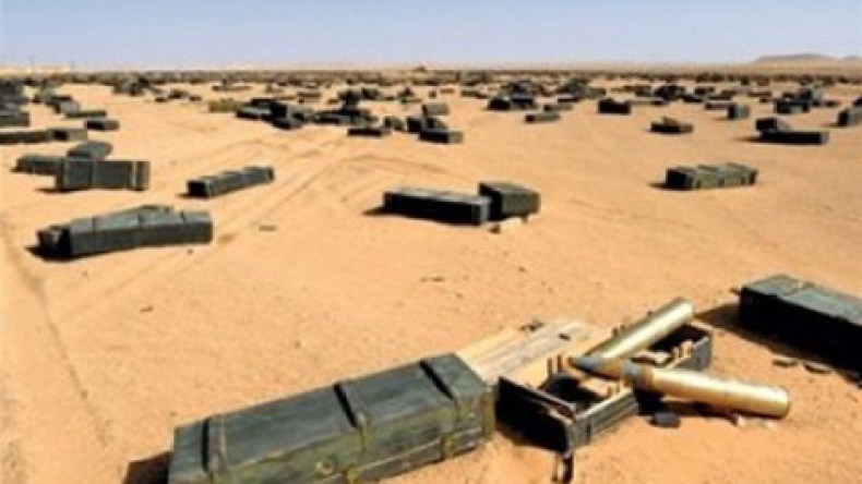 الجيش يحجز 6 صواريخ كاتيوشا وذخيرة مهربة من ليبيا