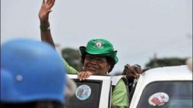 A la tête du Liberia, Mme Johnson-Sirleaf brigue un deuxième mandat