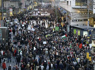Nouvelles manifestations de soutien à Gaza