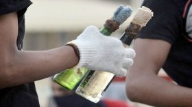 مراهقون يفتحون ورشة سرية لصناعة “المولوتوف”!