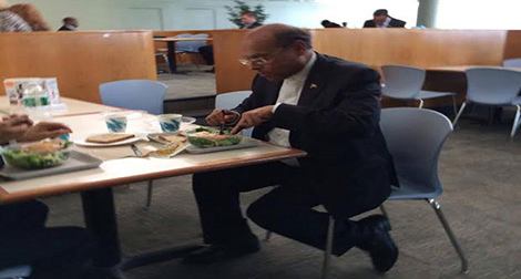 La photo de Marzouki dans une cafétéria à New York fait le buzz