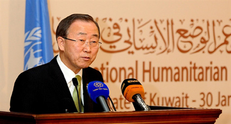 Syrie: Ban Ki-moon craint la “dissolution” du pays