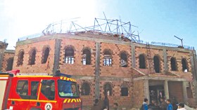 انهيار قبة مسجد  في طور الإنجاز بالمسيلة